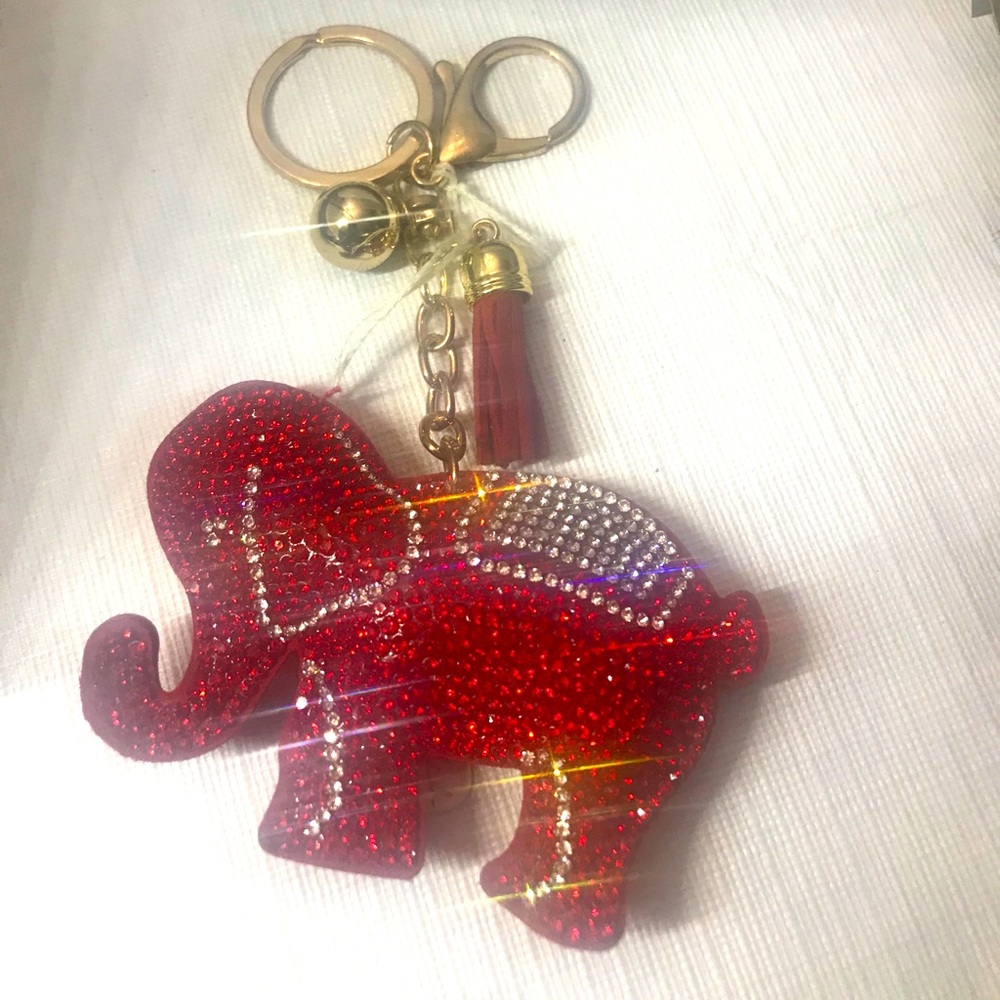 Elephant keychain/ purse medallion